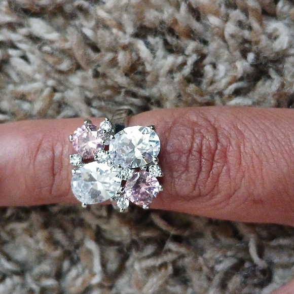 Jewelry - Whitegf over 925 pink stone ring